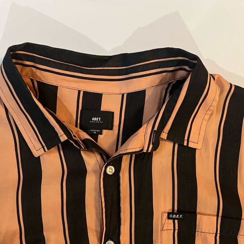 NEW OBEY Dress Shirt - Picture 2 of 3